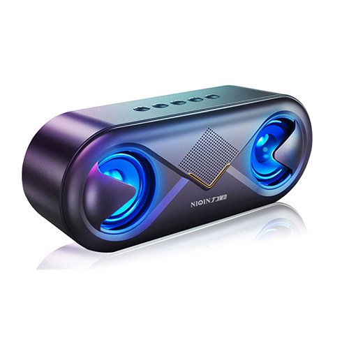 Loa Bluetooth Mini không dây NIQIN chính hãng, Loa mini Bluetooth S6 tích hợp loa kép bass cực chất, hỗ trợ thẻ nhớ, đài FM, Usb