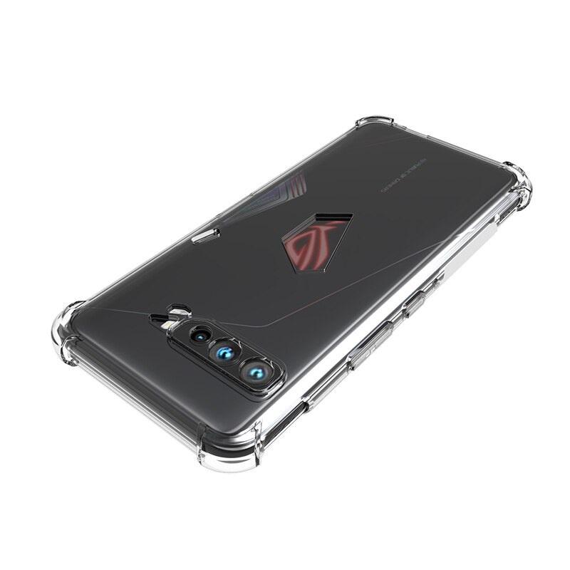 Ốp lưng dành cho ASUS ROG Phone 3, ROG Phone 5 dẻo silicon TPU trong suốt chống sốc, chống va đập, bảo vệ camera