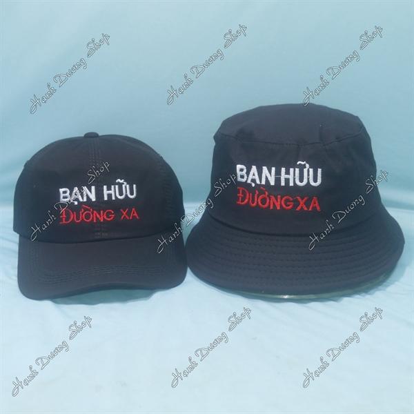 Set Nón Cặp Bucket &amp; Cap Bạn Hữu Đường Xa (BHD01);(DBH01) - Combo Bạn Hữu Đường Xa
