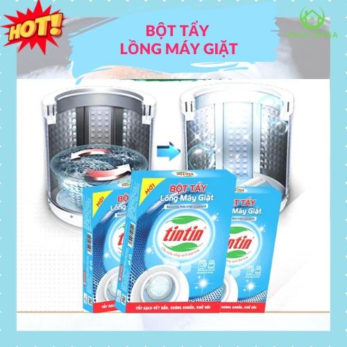 Bột tẩy lồng máy giặt TinTin - Làm Sạch Máy Giặt - Vệ Sinh Sạch Vết Bẩn, Loại Bỏ Lông, Cặn, Tóc