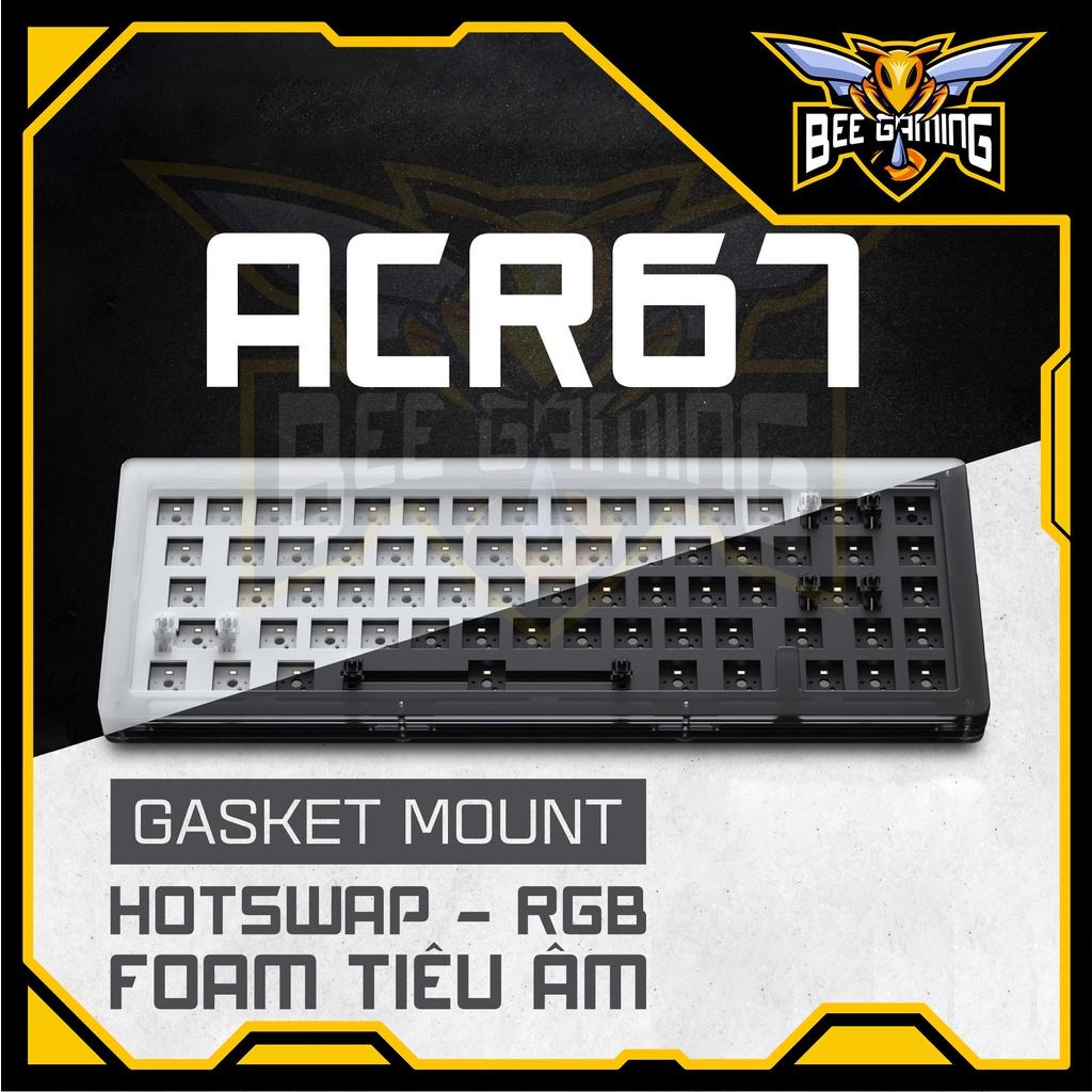 Kit bàn phím cơ chính hãng AKKO ACR67 (Hotswap / RGB / Foam tiêu âm / Gasket Mount)