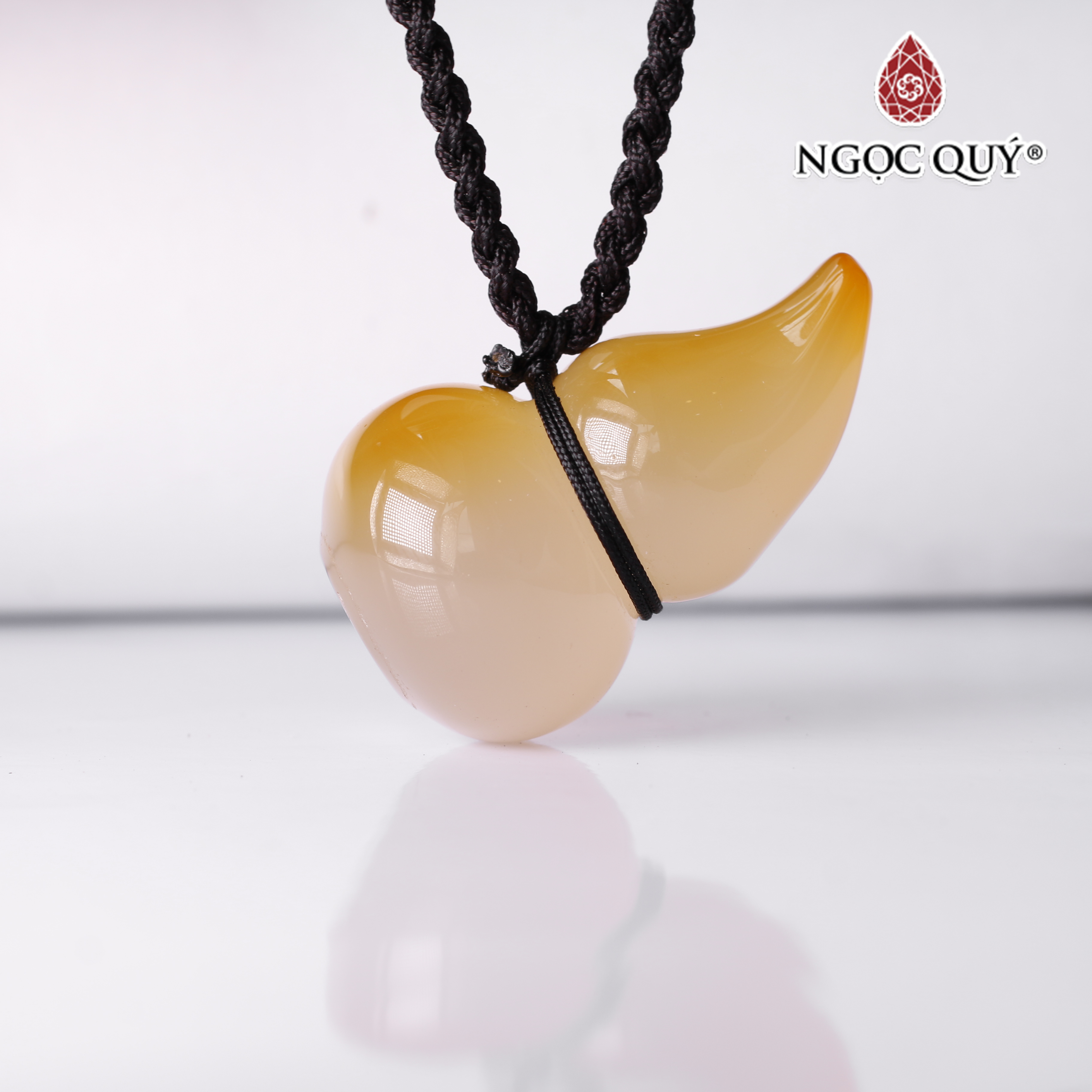 Mặt dây chuyền hồ lô đá mã não - Ngọc Quý Gemstones
