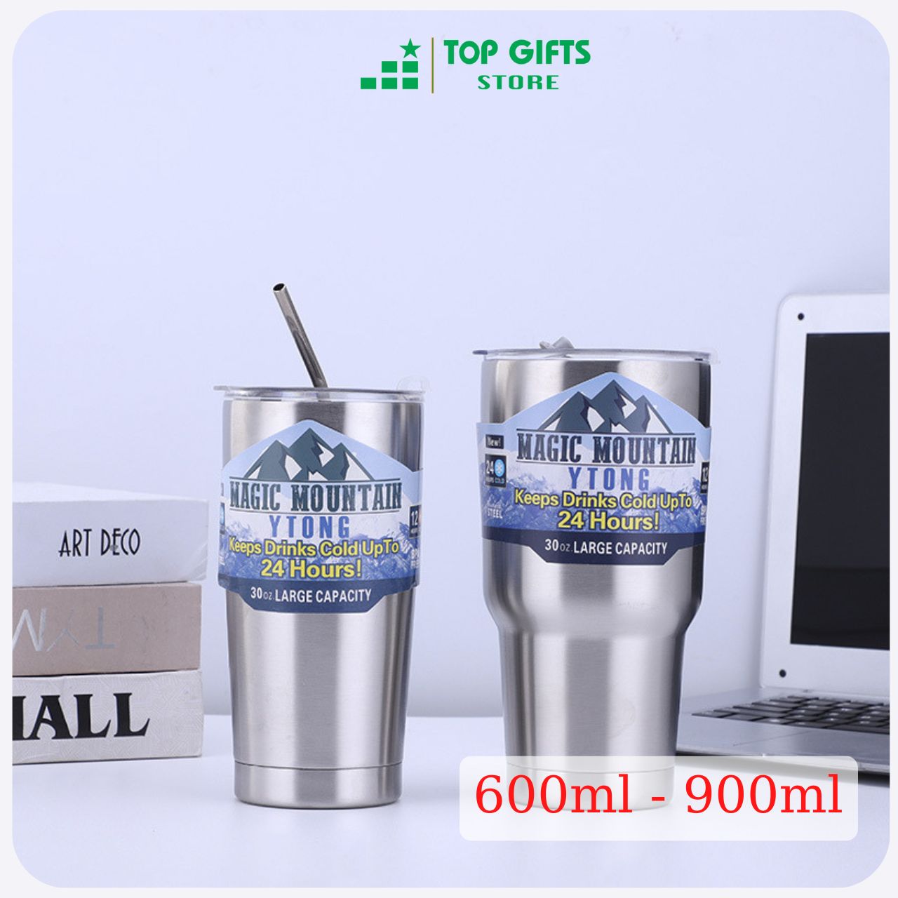 Ly Giữ Nhiệt CHIPLIFE INOX304 LGN052 dung tích 600ml - 900ml| Chống tràn và An toàn sức khỏe