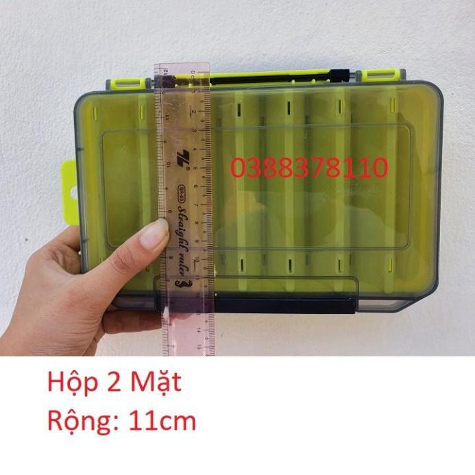 sale to Hộp Đựng Đồ ,Hộp 2 Mặt Đựng Mồi Câu Và Phụ Kiện Câu Cá ( sale xả hàng ) - xả hàng tồn