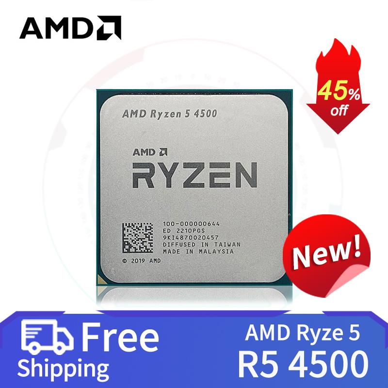 Bộ Vi Xử Lý CPU AMD Ryzen 5 4500 Mới R5 4500 3.6 GHz 6 Nhân 12 Luồng 100-000000644 Ổ Cắm 65W AM4