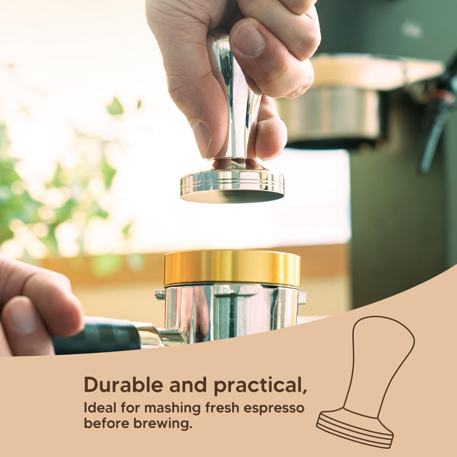Espresso Tamper Aluminum Alloy Handle Coffee Distributor Leveler Tool for Cafe Office
