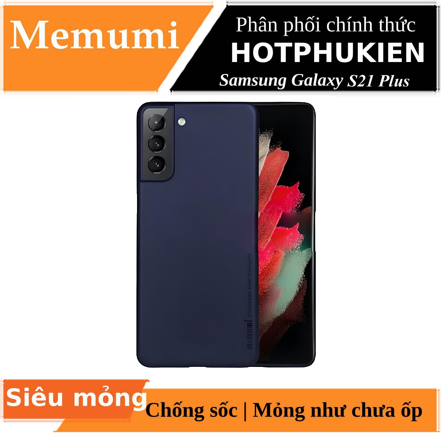 Ốp lưng nhám chống sốc siêu mỏng 0.3mm cho Samsung Galaxy S21 Plus hiệu Memumi - hàng nhập khẩu