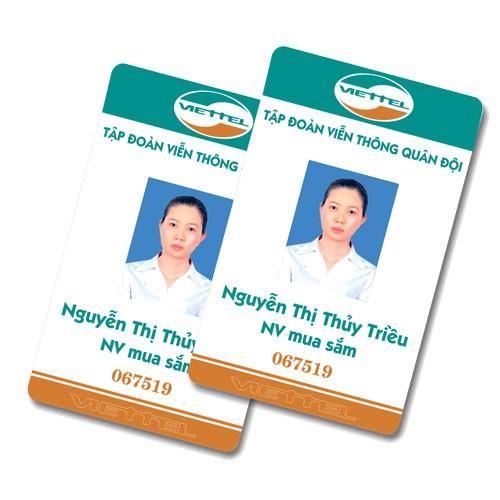 In Thẻ nhân viên, thẻ xe, thẻ vip... nhựa PVC 3 lớp