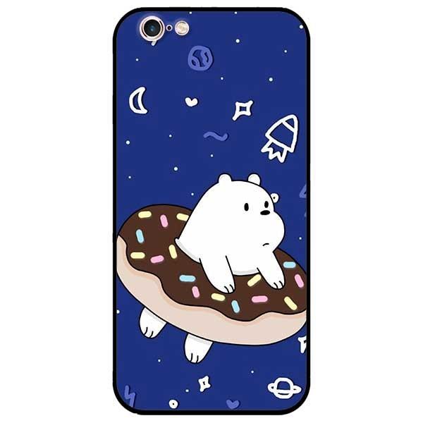 Ốp lưng dành cho Iphone 5 / 5s / 5Se - Iphone 6 / 6s - Iphone 6 Plus / 6s Plus mẫu Gấu Trắng Donut
