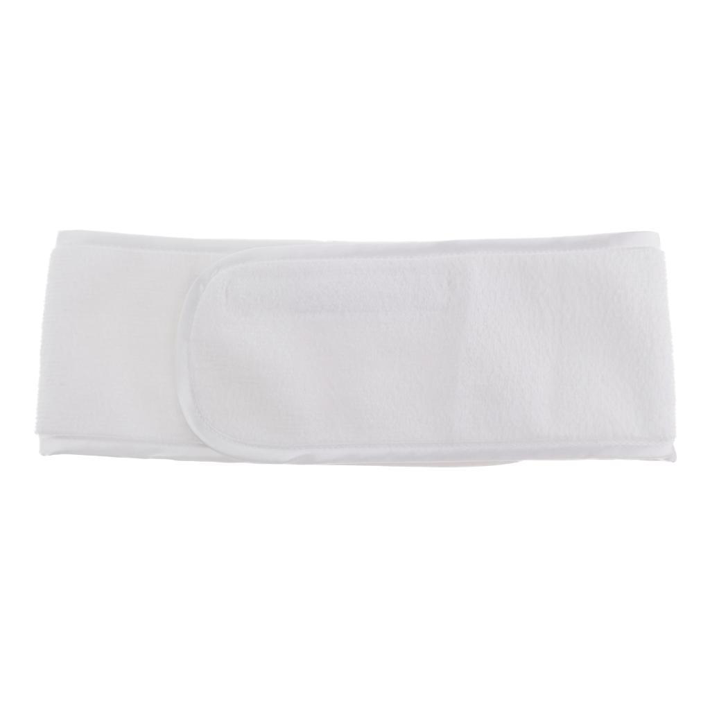Women Microfiber Body Shower Bath Towel Wrap for SPA with Stretch Headband White