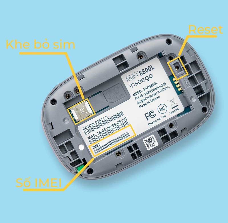 Bộ Phát Wifi Cầm Tay Verizon Mifi 8800L Băng Tần Kép 2,4Ghz và 5Ghz Pin 4400mah + Tặng 2 ăng ten TS9 EDUP hàng nhập khẩu