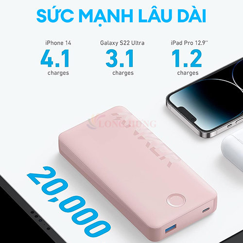 Sạc dự phòng Anker 325 PowerCore II 1Type-C 15W 20000mAh A1286 - Hàng chính hãng