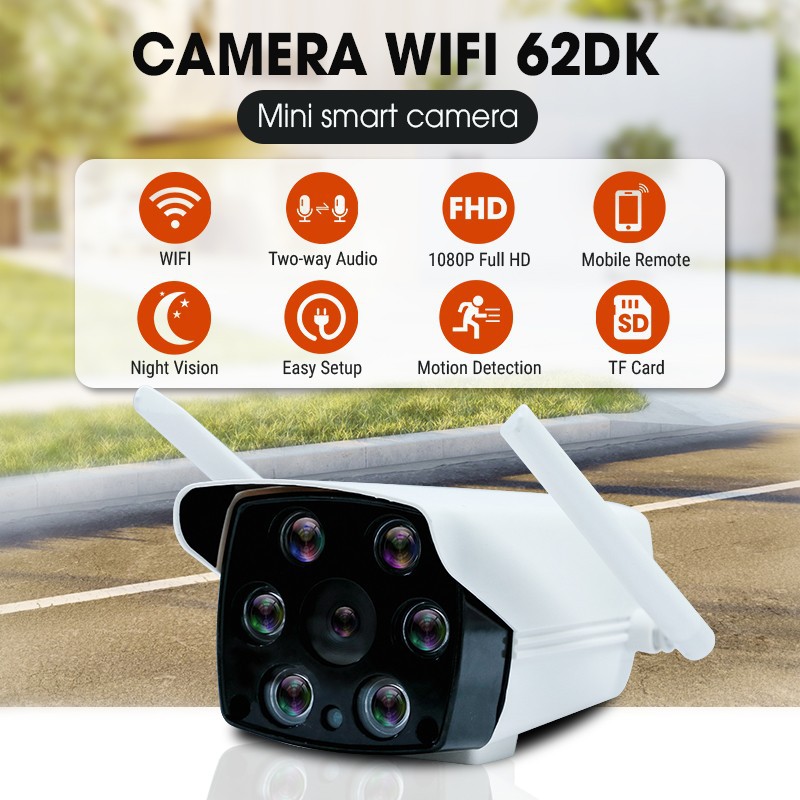 Camera IP Wifi ngoài trời  Carecam DK200 Full HD-1080P - Đàm thoại 2 chiều ( hàng nhập khẩu)