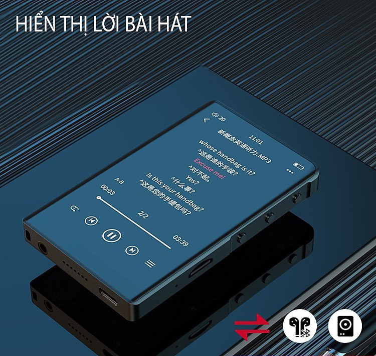 Hình ảnh Ruizu H9 - Máy Nghe Nhạc Lossless, Bluetooth 5.0, Màn Hình Cảm Ứng, Xem Video Full HD, Có Loa Ngoài (32GB) - Hàng Chính Hãng