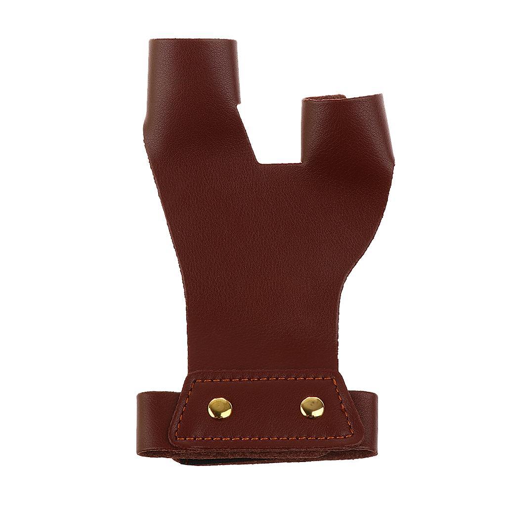 PU Leather Archery Target Hunting Bow Hand Protector Guard Shooting Glove
