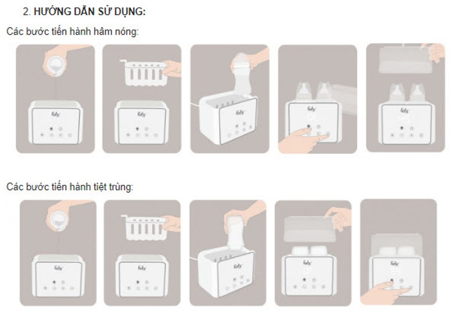 MÁY HÂM SỮA TIỆT TRÙNG ĐIỆN TỬ FATZBABY  DUO 3- FB3093VN