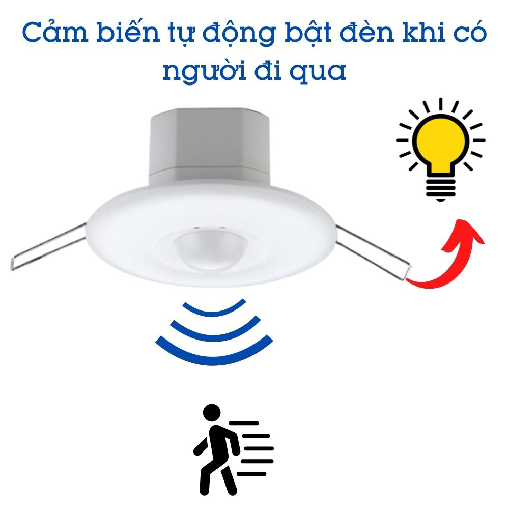 Công tắc cảm biến radar vi sóng âm trần công suất lớn M003