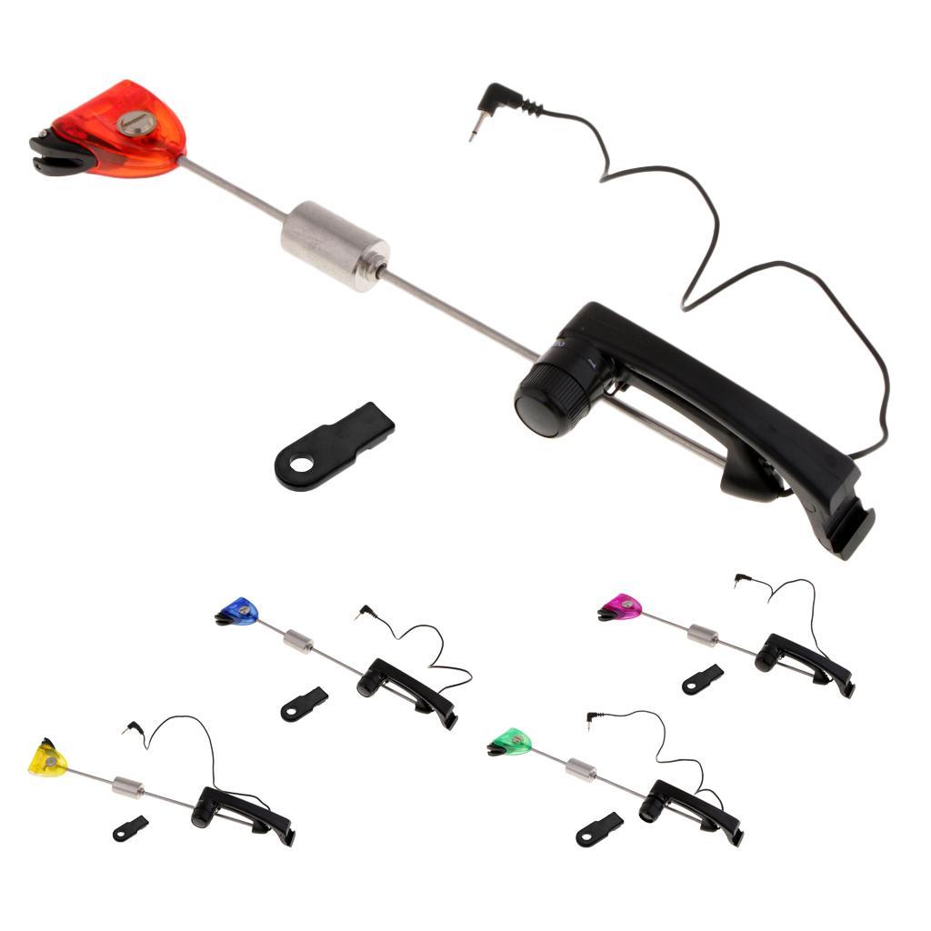 Fishing Bite Alarm Hanger LED Illuminated Bite Indicator for Day / Night Fishing