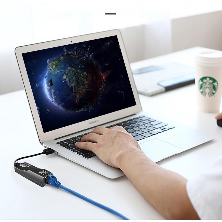 Cáp USB 3.0 ra Ethernet RJ45 Gigabit 1000Mbps hỗ trợ mac, window - Hồ Phạm