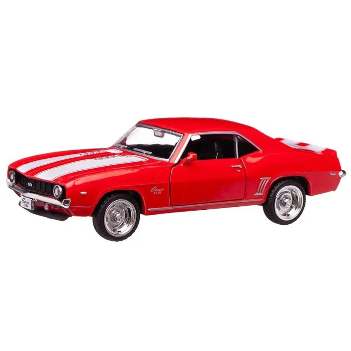 Đồ Chơi Mô Hình Siêu Xe Đua - Chevrolet Camaro SS 1969 Chạy Trớn - RMZ City 554026 - Màu Đỏ