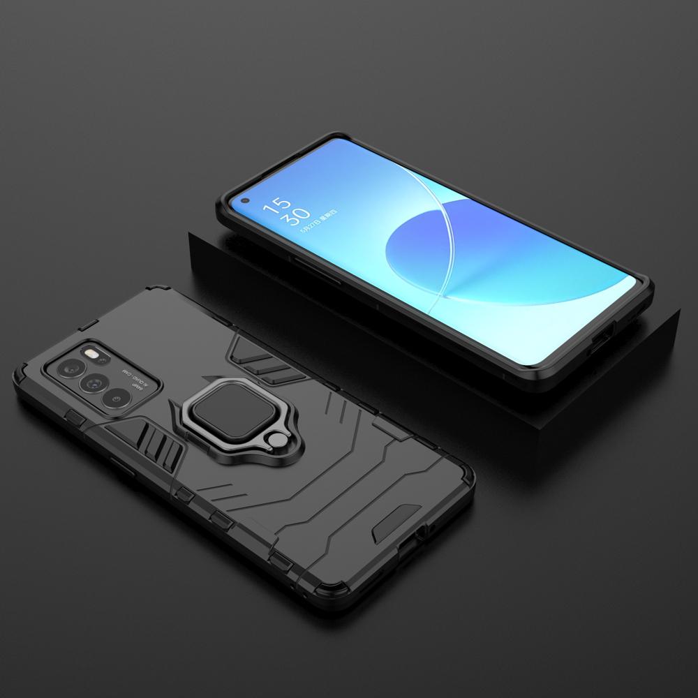 Ốp lưng dành cho Oppo Reno 6 Reno6 Z Reno6 Pro 5G chống sốc iron man kèm nhẫn iring Bảo vệ camera và chống xem video tiện lợi