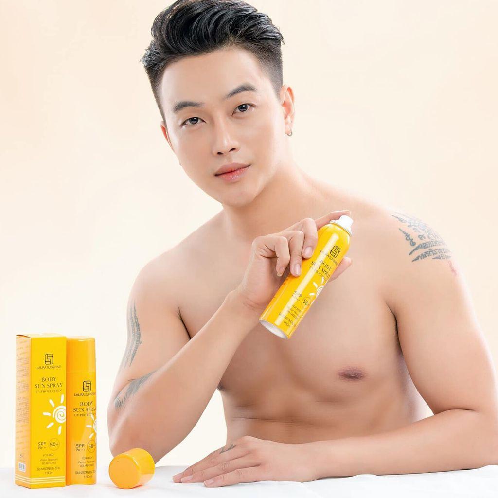 Xịt chống nắng toàn thân Body Sun Spray SPF50+ 150ml - Laura Sunshine - Nhật Kim Anh