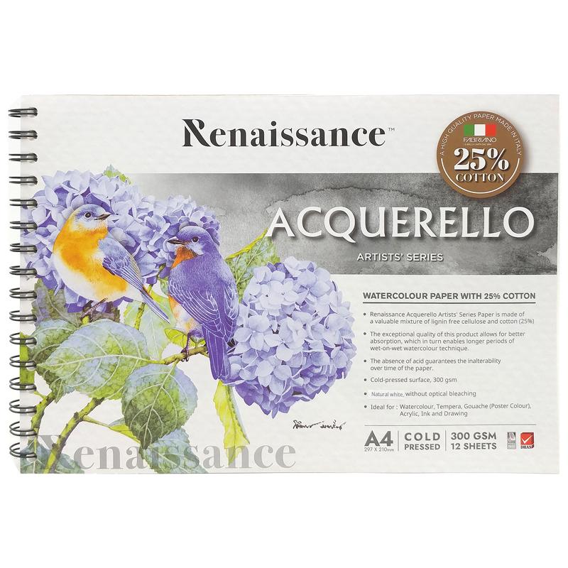Tập Vẽ Artist A4 - 12 Trang 300gsm - Renaissance 308247