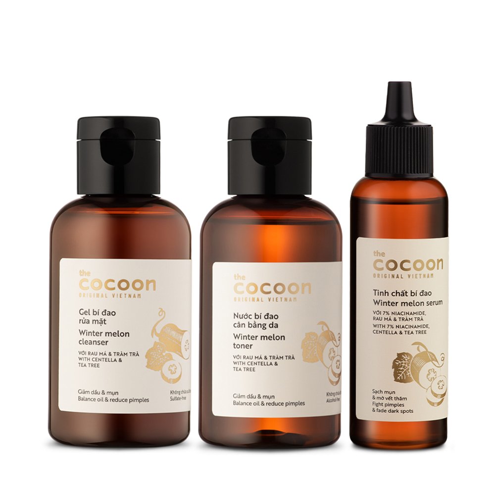Combo Chăm sóc da mụn cơ bản Cocoon: