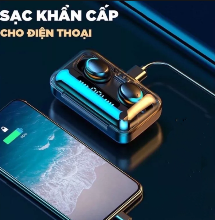 Tai nghe bluetooth không dây âm thanh 9D chống nước chống bụi hàng cao cấp chất lượng tốt mẫu mã siêu đẹp