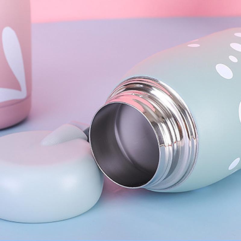 320ML Mini Hoạt Hình Bình Giữ Nhiệt Trẻ Em Học Sinh Dễ Thương Nhiệt Cốc Tập Uống Inox Bụng Ly Di Động Nhiệt Thermocup Dành Cho Trẻ Em
