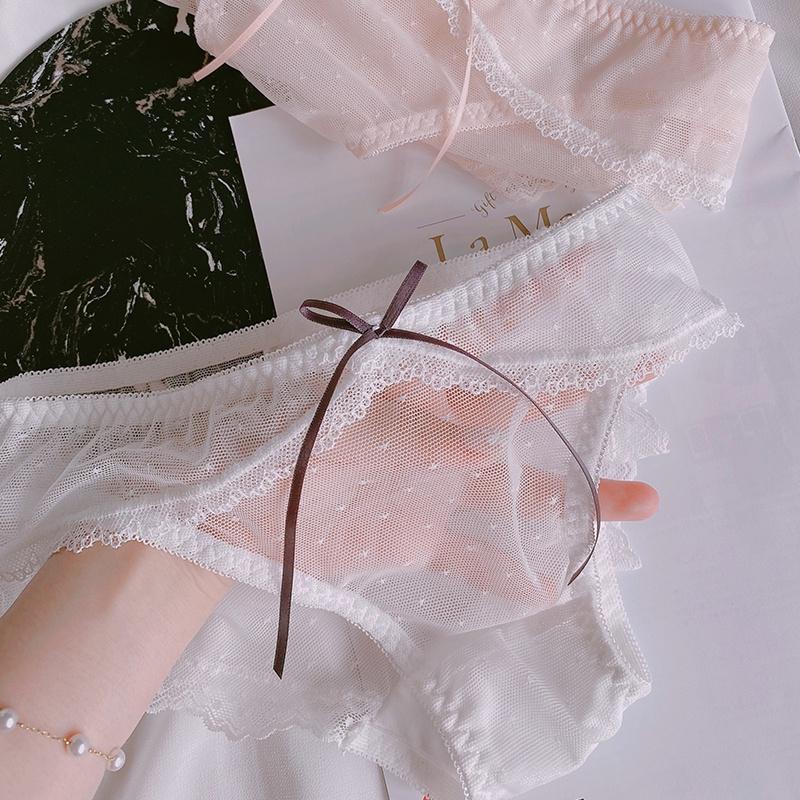 Quần lót Lolita chất ren cotton nhẹ nhàng ngọt ngào IDOLLY KZ072