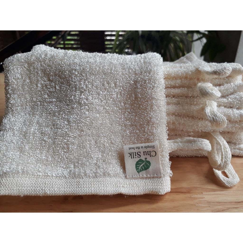 Khăn mặt tơ tằm_ Nest_Silk_Towel EU (lồng tay vào rửa)