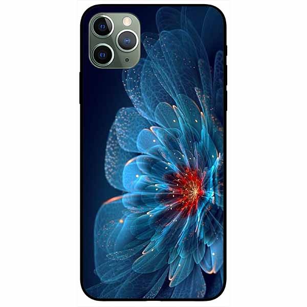 Ốp lưng dành cho Iphone 11 Pro Max mẫu Mẫu Đơn Xanh Đỏ