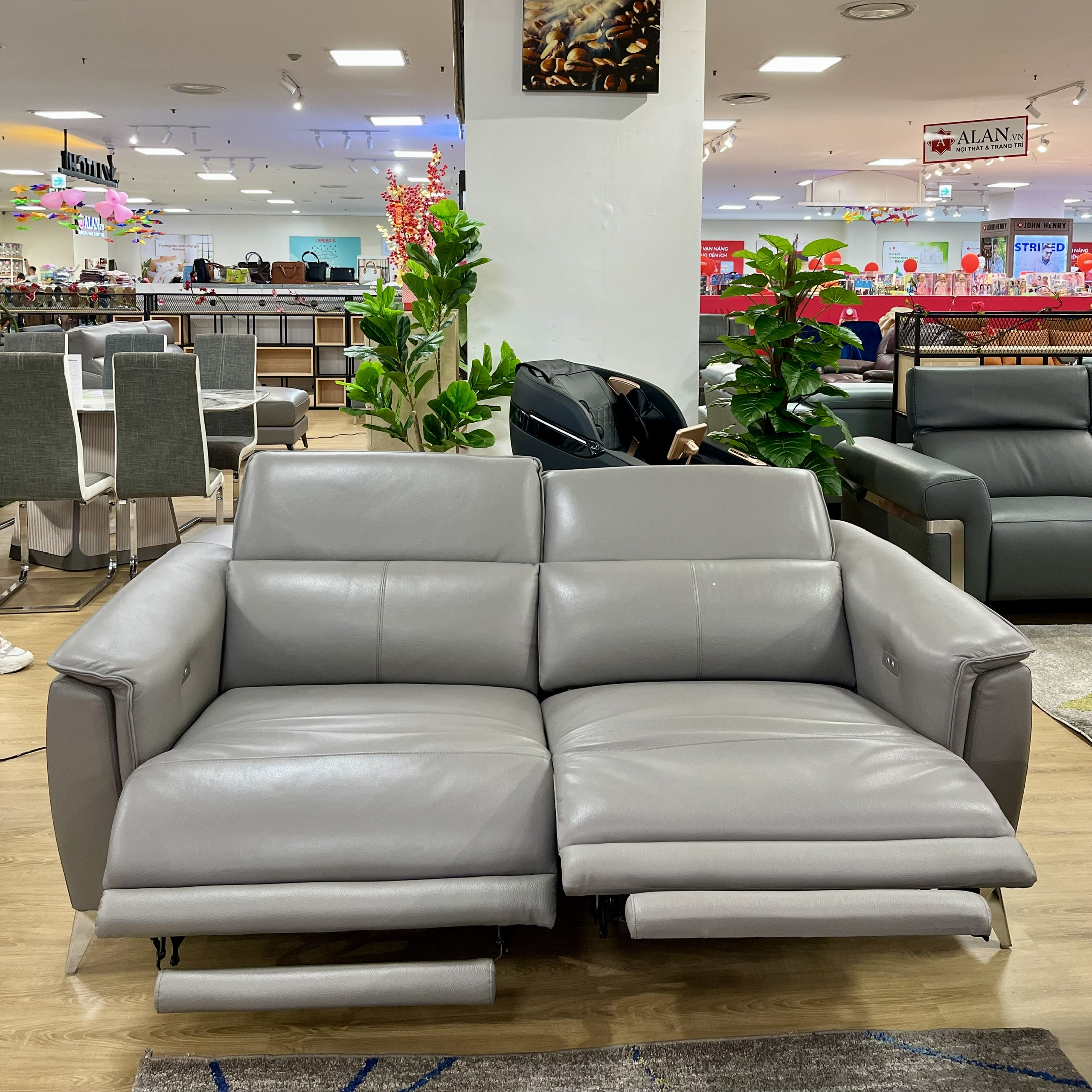 Sofa Thư Giãn Da Bò Chỉnh Điện 1m9 YB902 - 428A Coffee Tortilla Alila