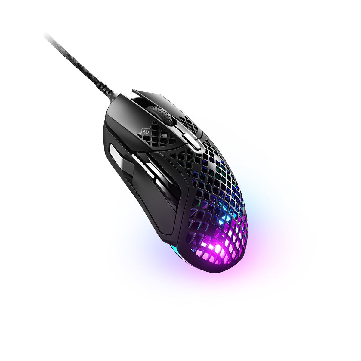 Chuột gaming có dây SteelSeries Aerox 5 màu đen, siêu nhẹ 66g, Led RGB, 9 nút, 18000 CPI, 400 IPS,hàng chính hãng, bảo hành 12 tháng