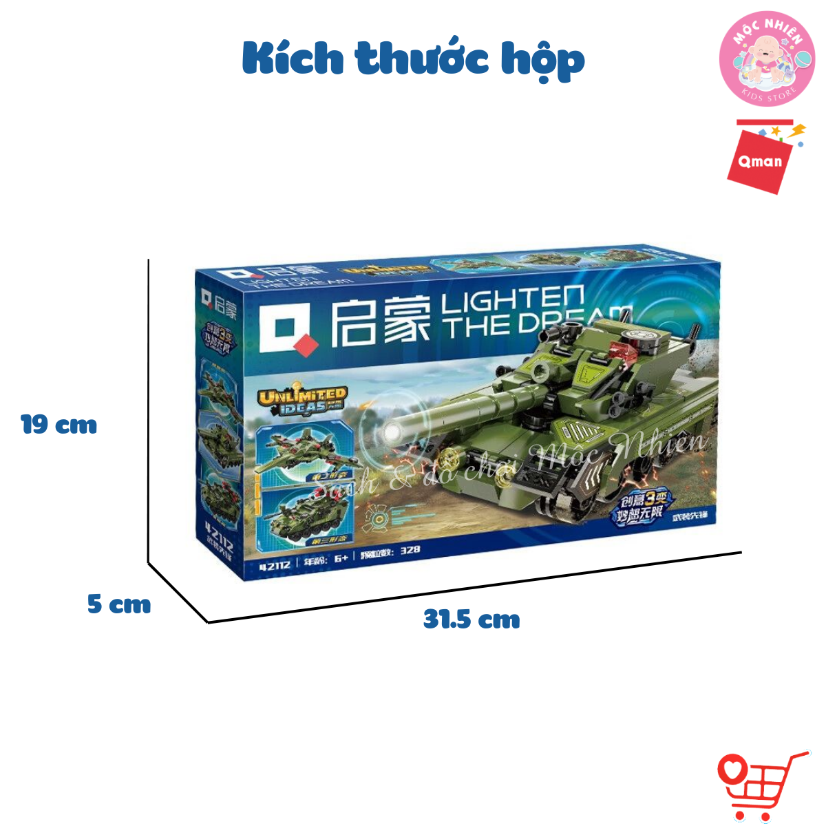 Đồ chơi lắp ráp xếp hình Qman 42112 - Tiên Phong - Dành cho bé trai từ 6 tuổi