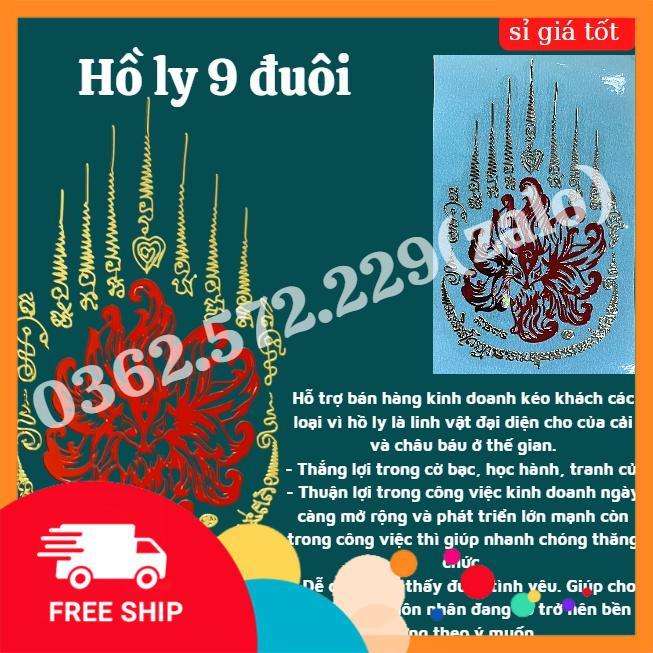 Miếng Dán Điện Thoại Thái Lan Trợ Tài Lộc, Tình Duyên, Bình An Phù hợp để dán điện thoại