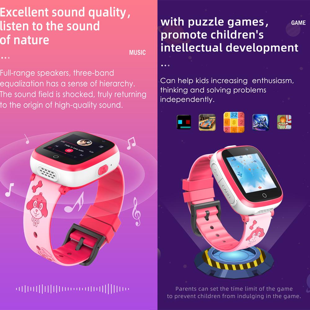 2G Trẻ Em Thông Minh Âm Nhạc Trò Chơi Đồng Hồ Thông Minh Smartwatch 2 Camera Quay Video SOS Chống Mất Trackervs 600MAh Trẻ Em quà Tặng Đồng Hồ Thông Minh Smartwatch Đồng Hồ