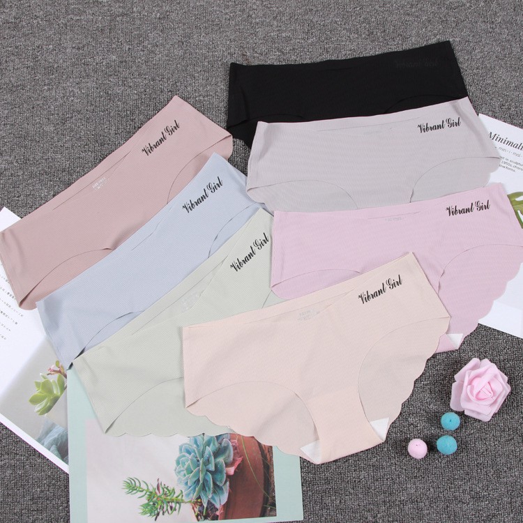 Combo 10 Quần Lót Nữ Đúc Su Viền Sóng Không Đường May Vibrant Girl -LN034