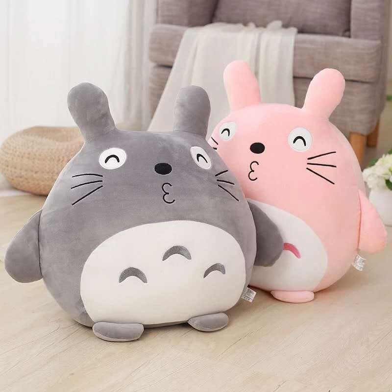 Bộ Chăn Gối Gấu Bông Totoro tròn. Chăn gối văn phòng 3in1