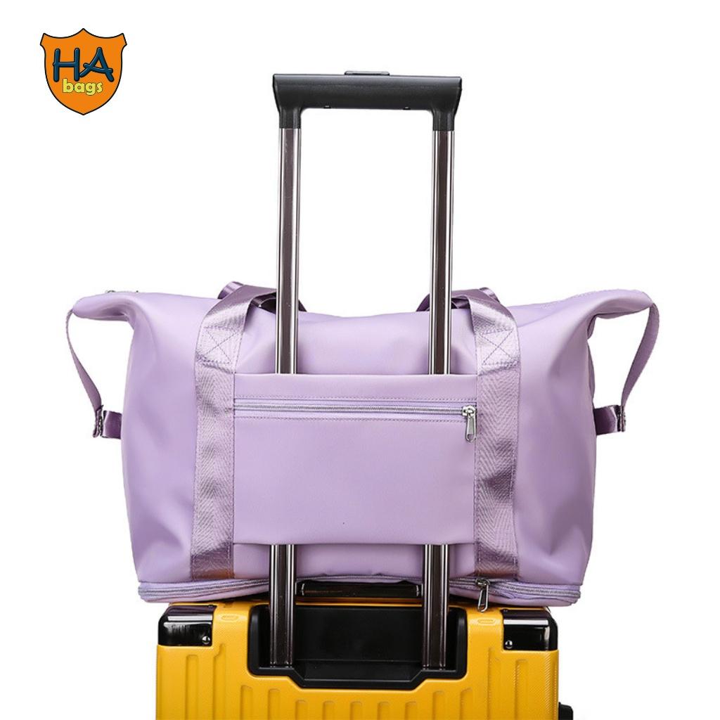 Túi đựng hành lý du lịch 2 tầng kích thước 43x42x22cm, túi có ngăn chống thấm nước HM1002