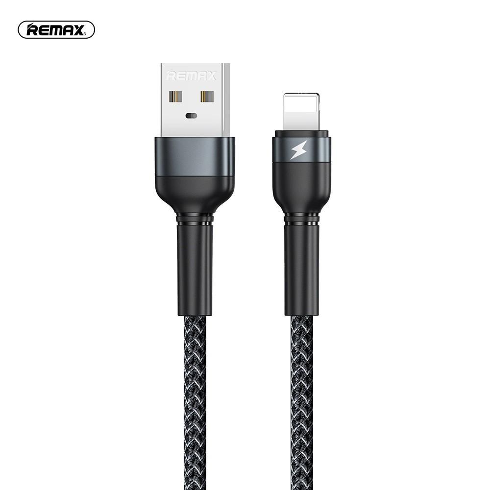 Cáp sạc và truyền dữ liệu Remax MicroUSB RC-124m / LN RC-124i / TypeC RC-124a 2.4A dài 1M - Hàng Chính Hãng