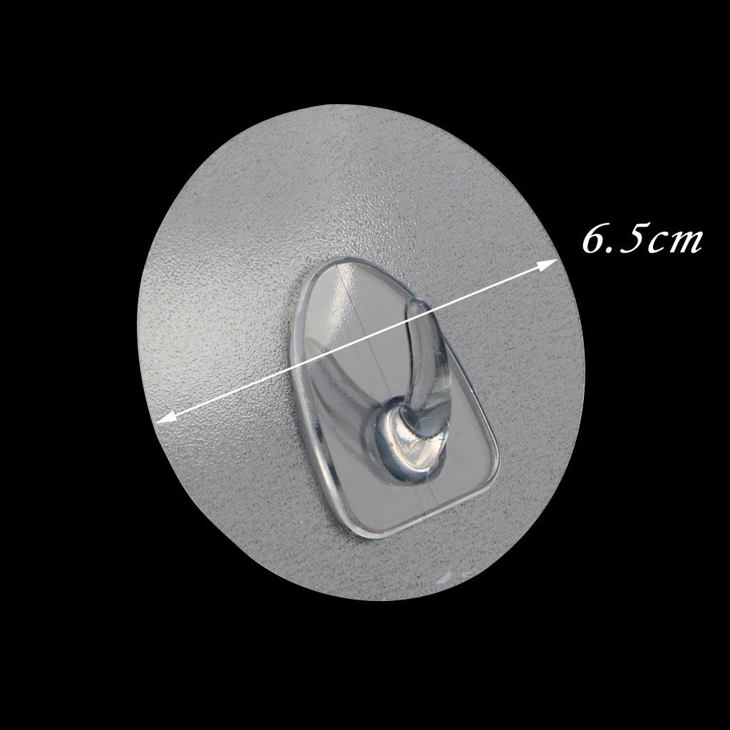 3x Self Adhesive Utility Hooks Wall Hook Traceless Sticky Clothes Towel Hanger, Clear