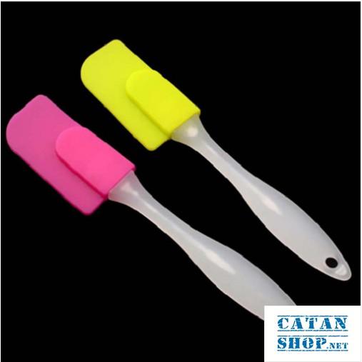 MUỖNG PHẾT BÁNH,CÂY VÉT BỘT SILICON, DỤNG CỤ TRỘN BỘT, CÂY QUÉT BỘT DẺO AN TOÀN - TRONG - GD372-QUETKEM-TRONG