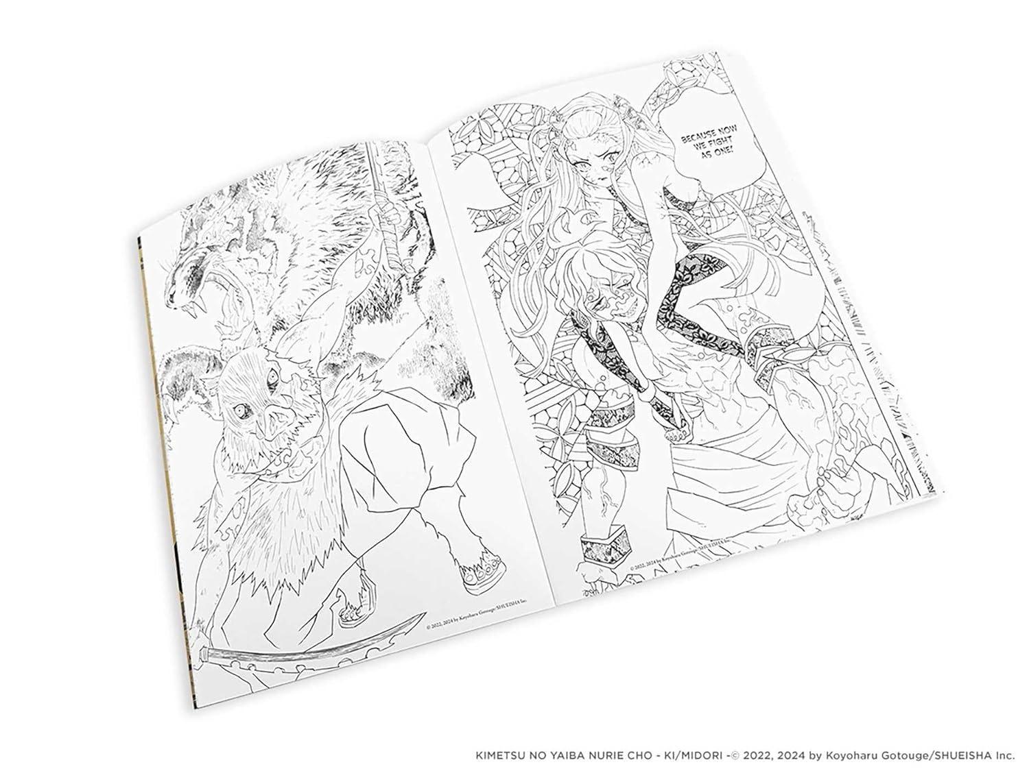 Sách ngoại văn: Demon Slayer - Kimetsu no Yaiba -The Official Coloring Book 3