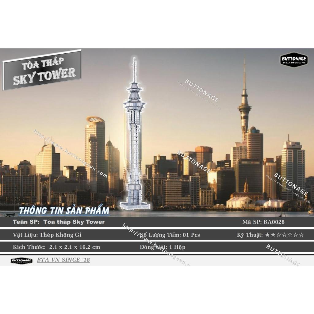 Mô Hình Lắp Ráp 3d Tòa tháp Sky Tower
