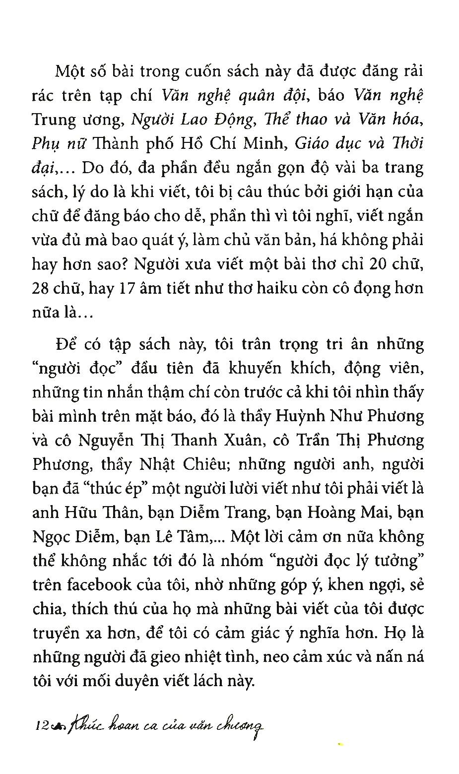 Khúc Hoan Ca Của Văn Chương