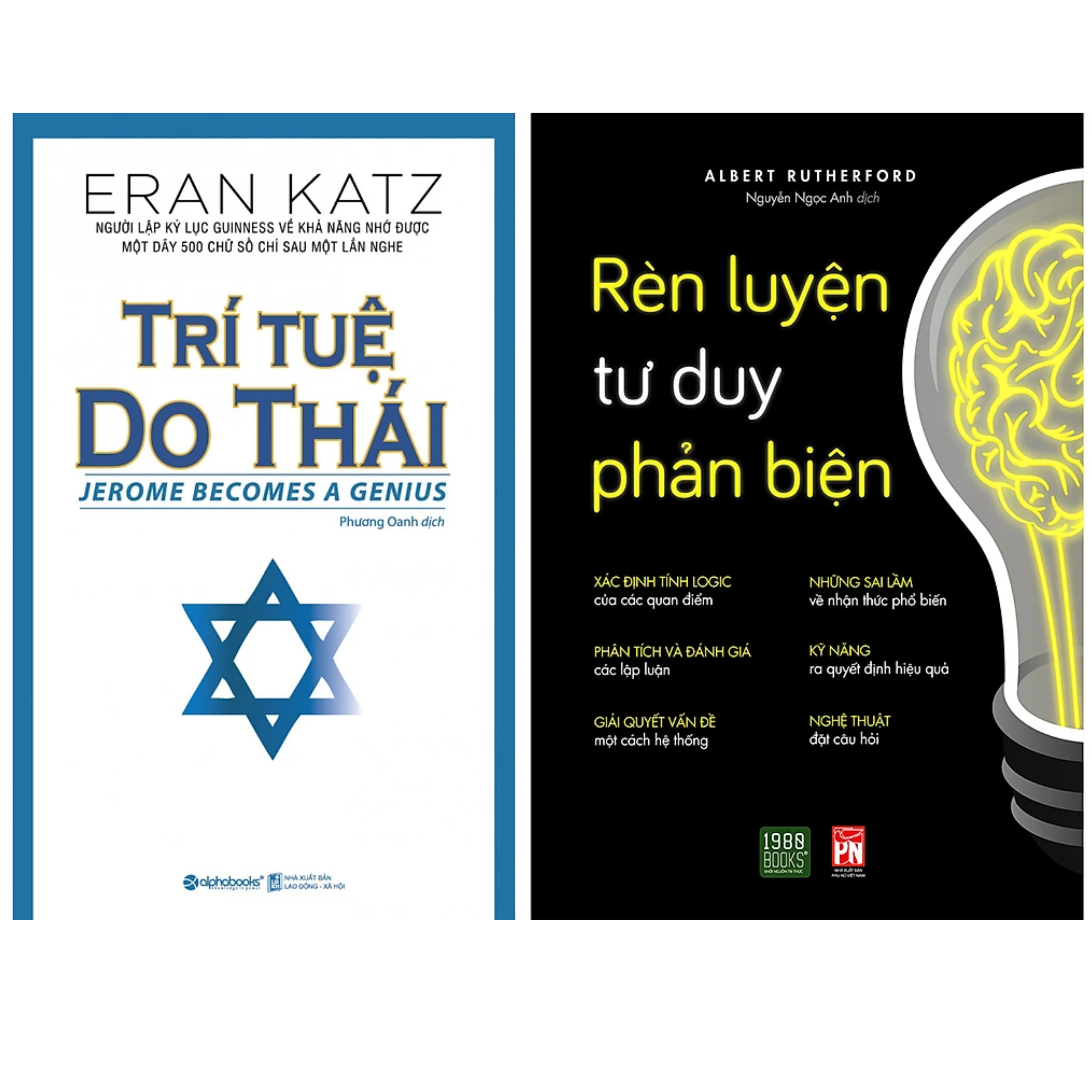 Combo 2Q: Rèn Luyện Tư Duy Phản Biện + Trí Tuệ Do Thái