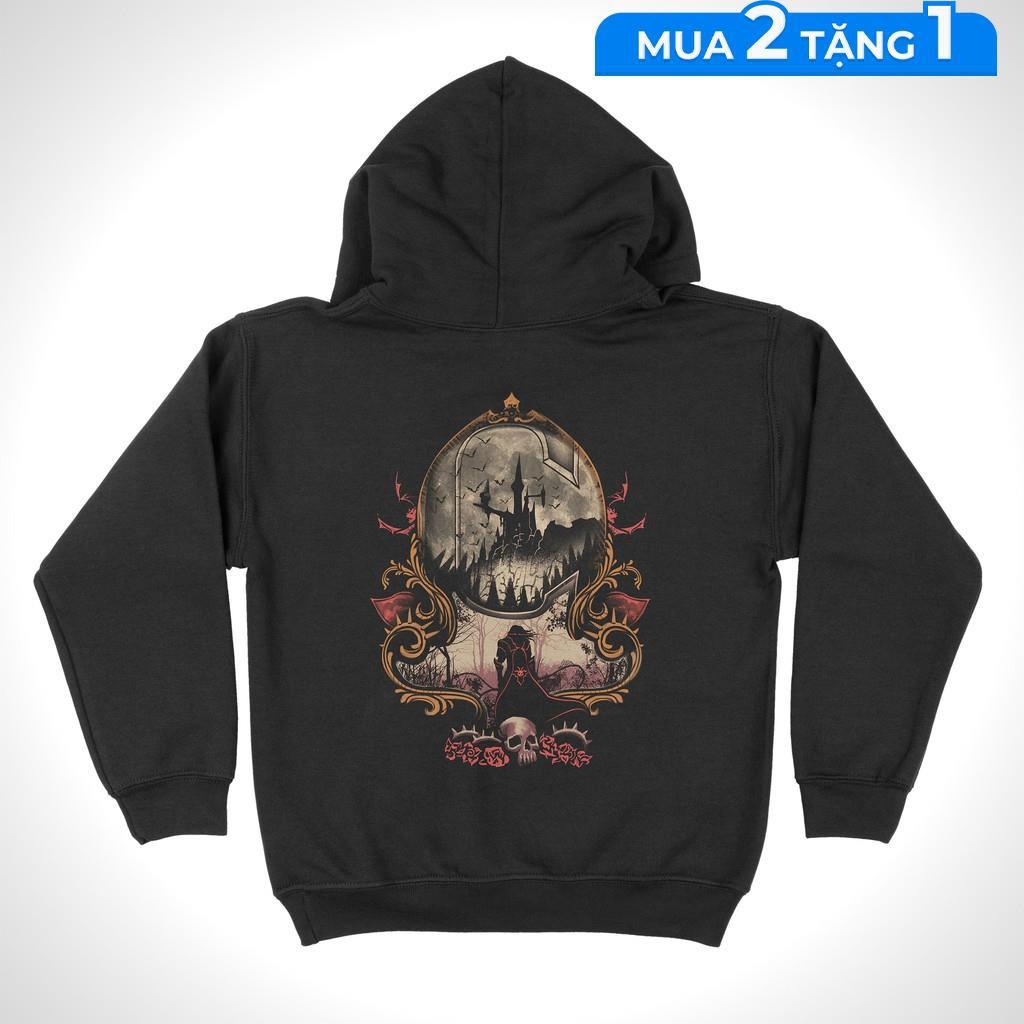 Áo hoodie Castlevania Unisex THE NEXT LEVEL, Cotton 100% nam nữ - HD0028