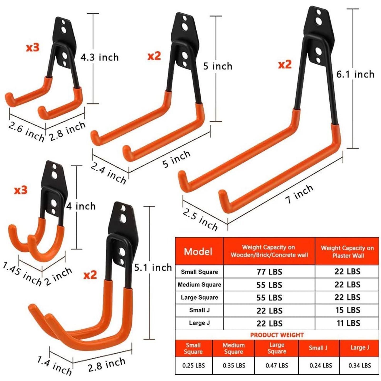 12PCS Heavy Type Wall-Mounted The Garage Tools Storage Bracket